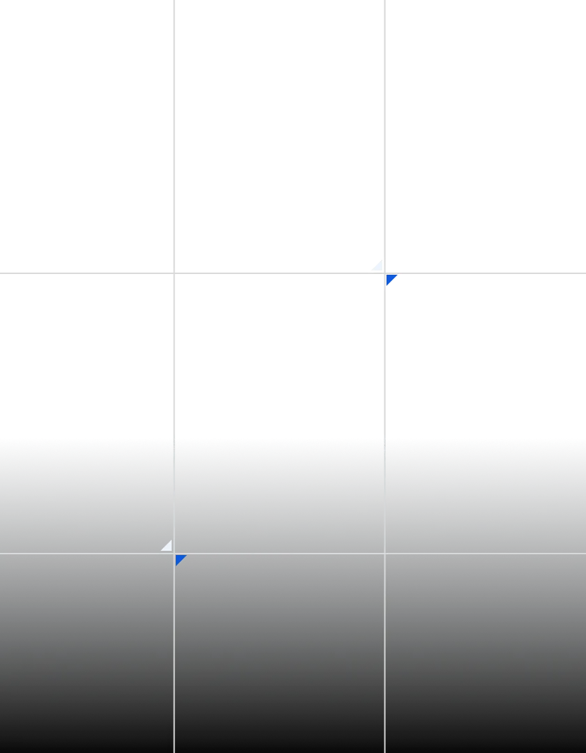 Grid of nine abstract squares with top three in shades of gray transitioning to black in the bottom squares.